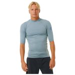 Rip Curl Top Manches Courtes Dawn Patrol Performance SS Mineral Blue Marled 