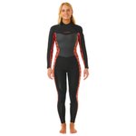 Rip Curl Combinaison Intégrale Manches Longues Dawn Patrol 4/3 Back Zip Sub Rust Présentation