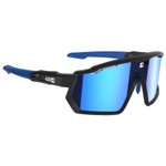 AZR Lunettes de soleil Pro Race Rx Noire Mate / Ecran Hydrophobe Bleu Multicouche Présentation