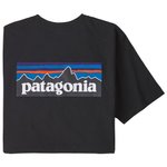 Patagonia Tee-shirt P-6 Logo Responsibili-tee Black Présentation