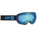 AZR Masque de Ski Action Otg Noire Mate Irisé Bleu Multicouche Présentation
