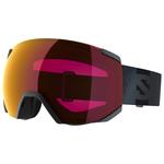 Salomon Masque de Ski Radium Ebony Sigma Poppy Red Présentation