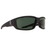 Spy Lunettes de soleil Dirty Mo Black Soft Matte Hd P Lus Grey Green Polar Présentation