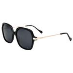 Binocle Eyewear Lunettes de soleil Marbella Shiny Gold Black Gradient Grey Polarized Présentation