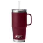 Yeti Mug Rambler 25 Oz Straw Mug Vine Red Présentation
