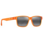 Maui Jim Lunettes de soleil Kuniahi Asian Fit Matte Transparent Orange Neutral Grey MauiPure Présentation