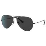 Ray Ban Lunettes de soleil RB3025 Aviator Polished Black Total Black Polar Présentation