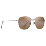 Maui Jim Lunettes de soleil Olali Asian Fit Doré Clair Brillant Vert Gris Hcl Bronze MauiPure Présentation