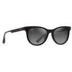 Maui Jim Lunettes de soleil Lonomea Shiny Black Neutral Grey Minéral Superthin Présentation