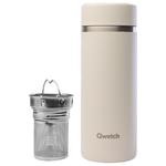 Qwetch Mug Théière Isotherme 400 ml Matt Sable Présentation