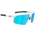 AZR Lunettes de soleil Arrow Rx Blanche Vernie Multicouche Ice Bleu Présentation