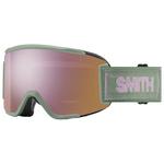 Smith Masque de Ski Squad S Olive Warm Steel Chromapop Everyday Rose Gold Mirror + Clear Présentation