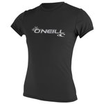 O'Neill Top Manches Courtes Womens Basic Skins S/S Sun Shirt Black Présentation