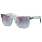 Ray Ban Lunettes de soleil RB9069S Justin Kids Polished Translucide Blue Pink Gradient Blue Grey Mirror Présentation