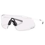 Oakley Lunettes de soleil Cybr Dyno Matte White Clear To Black Iridium Photochromic Présentation
