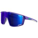 Julbo Lunettes de soleil Fury Mat Violet Gris Vert Reactiv 1-3 High Contrast Présentation