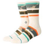 Stance Chaussettes Stripes Socks Brong Vintage White Présentation