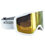 Moken Vision Masque de Ski Two White Gold Grey Champagne Gold Présentation