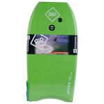 Surf System Board de Bodyboard Eps Rip Ripper + Leash Coil PU Green White Présentation
