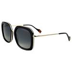 Binocle Eyewear Lunettes de soleil Diana Shiny Gold Black Gradient Grey Polarized Présentation