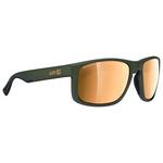 AZR Lunettes de soleil Everest Kaki Mat Multicouche Gold Présentation