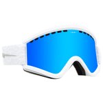 Electric Masque de Ski Egv Matte White Nuron Blue Chrome Présentation