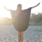 Saint-Jacques Poncho Surf Poncho Cape Saint Jacques - Blue / Red Profil