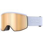 Atomic Masque de Ski Four Pro Hd Photo Light Grey Amber Gold Hd + Clear Présentation