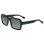 Binocle Eyewear Lunettes de soleil Tyler Shiny Black Gradient Grey Polarized Présentation