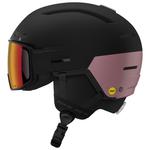 Salomon Casque de ski avec visière Driver Pro Sigma Photo Mips Black Dawn Pink Metal Poppy Red 