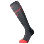 Lenz Chauffage pied Heat Sock 5.1 Toe Cap Regular Fit Anthracite Rouge Présentation