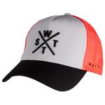 Watts Casquettes R-Tribe Cap Light Grey Fluo Pink Présentation