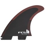 Fcs Ailerons Surf II Pyzel Tri Black Shiraz Présentation