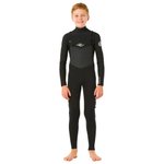 Rip Curl Combinaison Intégrale Dawn Patrol 4/3 Front Zip Black Black Présentation