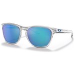 Oakley Lunettes de soleil Manorburn Polished Clear Prizm Sapphire Présentation