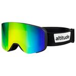 Altitude Eyewear Masque de Ski Hype Matt Black Flash Green Présentation