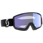 Scott Masque de Ski Factor Pro Mineral Black White Illuminator Blue Chrome Présentation