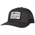 Salty Crew Casquettes Marlin Mount Retro Trucker Dark Heather Grey Présentation