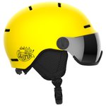 Salomon Casque visière Orka Visor Vibrant Yellow Flash Silver Présentation