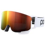 Poc Masque de Ski Nexal Mid Hydrogen White Clarity Intense Partly Sunny Orange Présentation