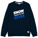 French Disorder Sweat Clyde Warmy Snow Or Never Navy Présentation