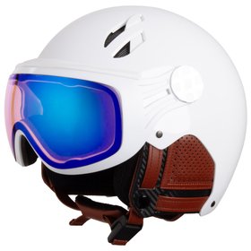 Casque ski visière photochromique Junior Blue White Diezz