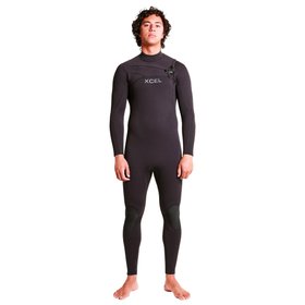 Xcel Combinaison Intégrale Comp + 4/3 Black Black Présentation Xcel Combinaison Intégrale Comp + 4/3 Black Black Présentation