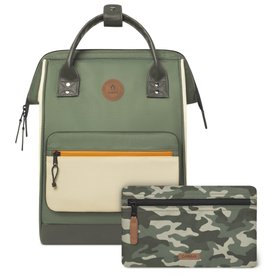 Sac à Dos Unisexe Cabaia Adventurer Melange Polyester Marron - Neuf, Taille Medium