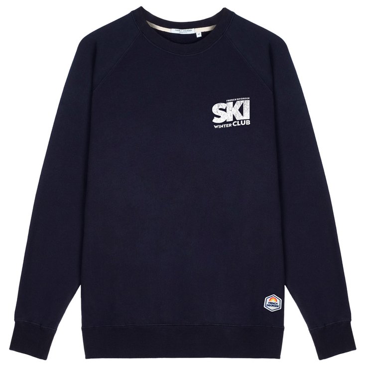 French Disorder Sweat Clyde Ski Winter Club Print Navy Présentation