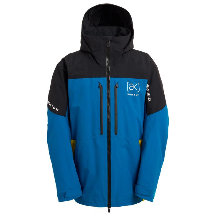 Burton Blouson Ski Ak Swash GTX 2L Jkt True Black Blue Teal Atomic Yellow Présentation