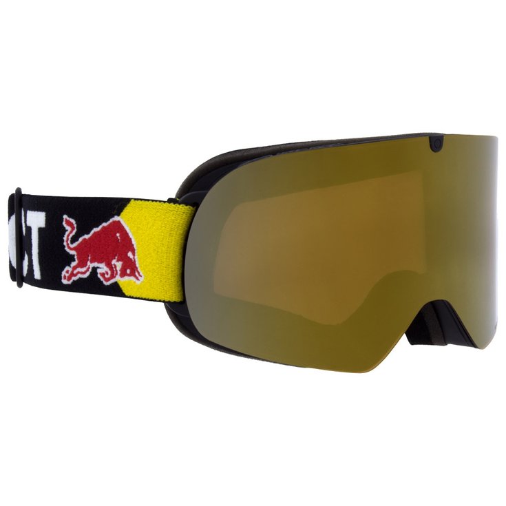 Red Bull Spect Masque de Ski Soar Matt Black Orange Gold Mirror Présentation