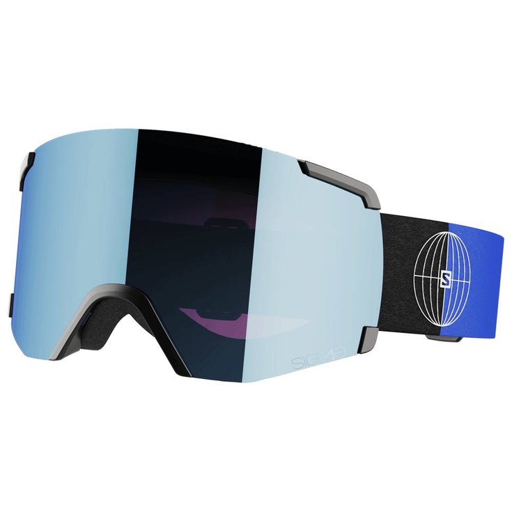 Salomon Masque de Ski S/View Black Sigma Sky Blue Présentation