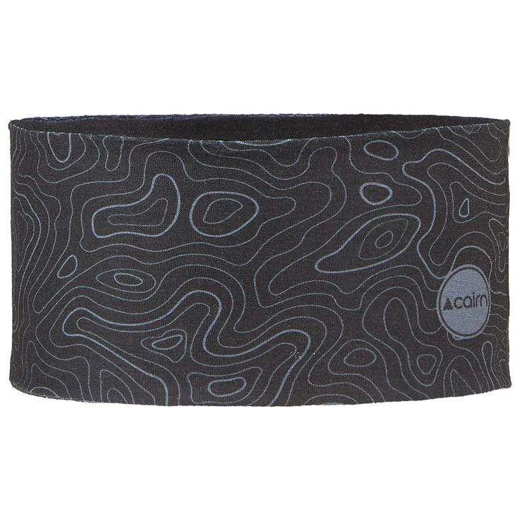 Cairn Bandeau Merino Headband Black Chine Présentation