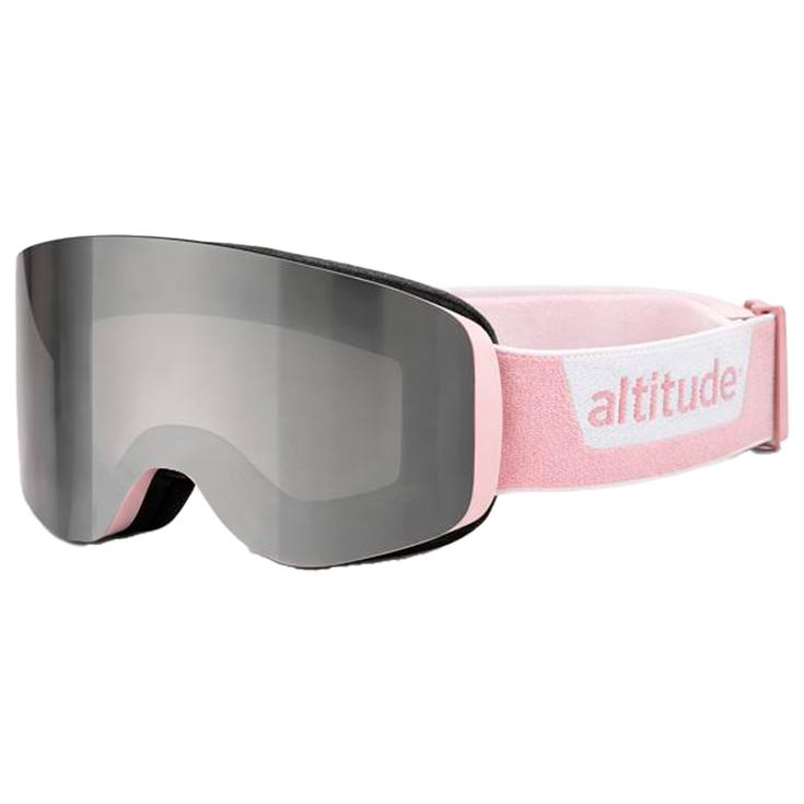 Altitude Eyewear Masque de Ski Hype Matt Pink Flash Silver Mirror Présentation